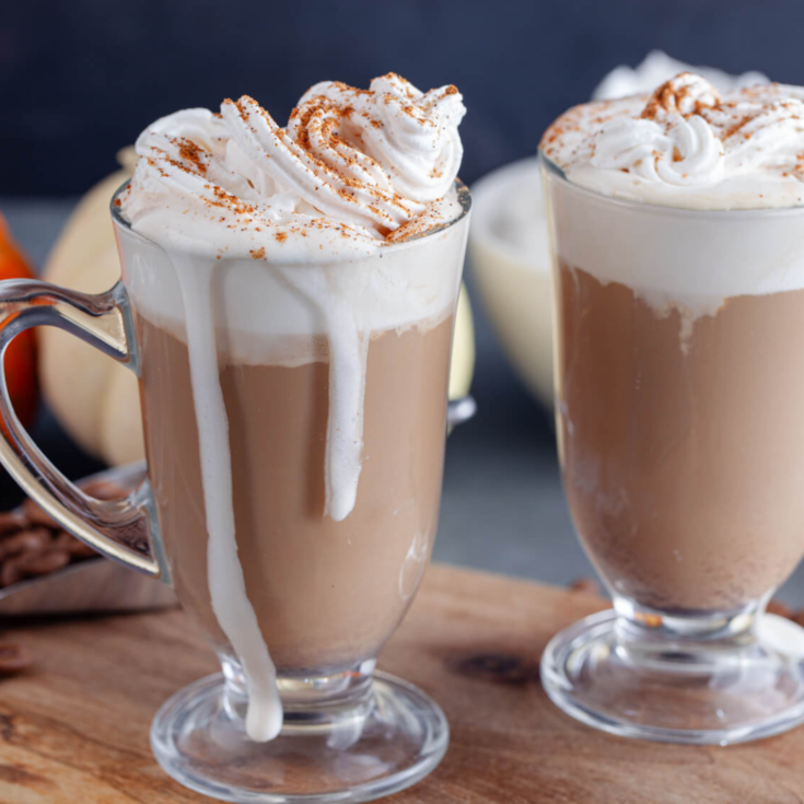 Boozy Pumpkin Spice Irish Coffee Recipe with Whipped Cream