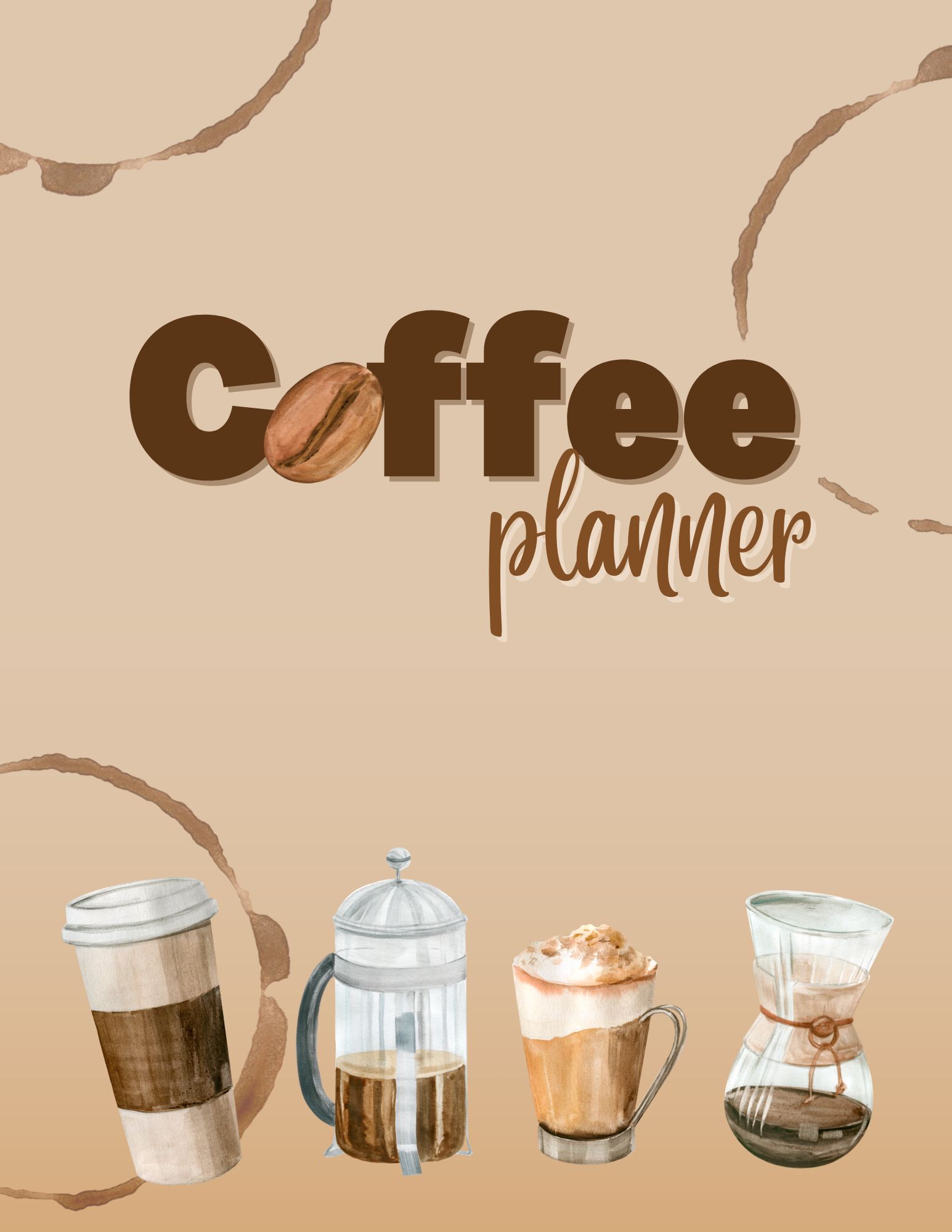 Coffee Planner front cover